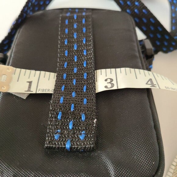 SAMSONITE JOURNEY 4 POCKET MEDIUM CAMERA PHOTO BAG BLUE/BLACK ADJUSTABLE. STRAP - Picture 10 of 13